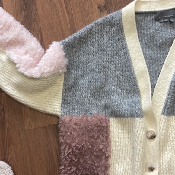 ANTHROPOLOGIE Olivia Textured Oversized Chunky Cardigan Sweater Ships Same Day - Picture 6 of 7